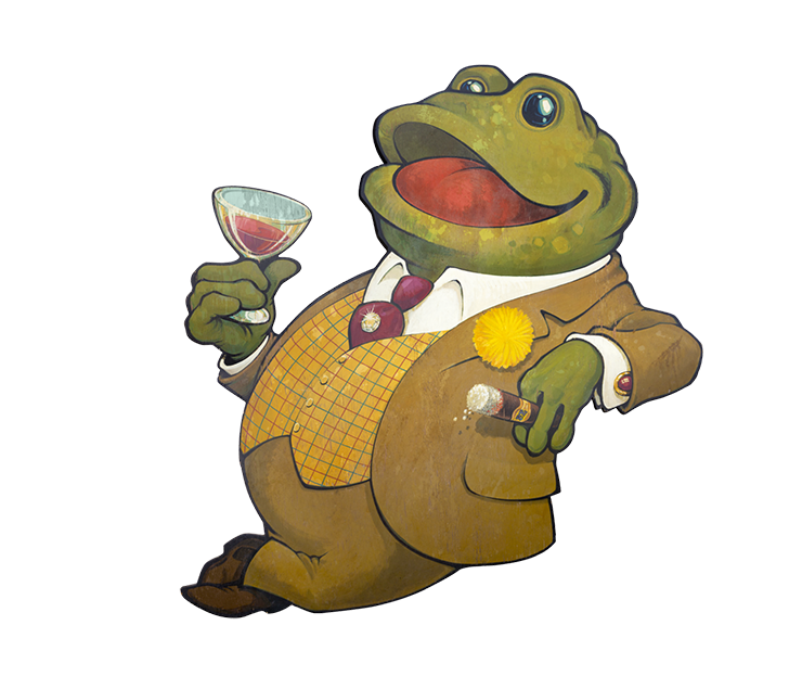 Toad Hall Sign image painted by John Chamberlin Thanks to Lee Larsen White for saving the sign
